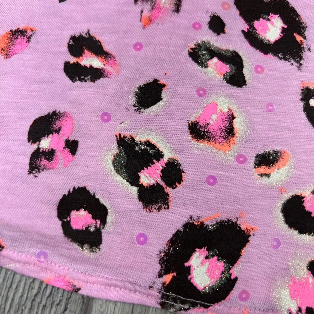 Justice Pink Cheetah Print‎ Tank
